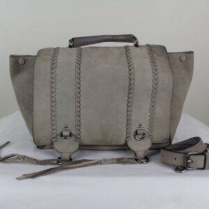 Rebecca Minkoff, Leather Paige Whipstitch Nubuck Satchel Bag